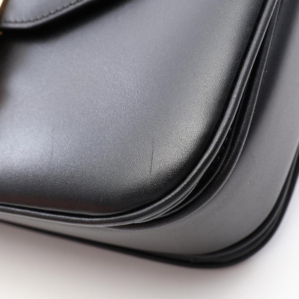 Celine C Medium Shoulder Bag Handbag Leather Women's Black - Picture 8 of 13